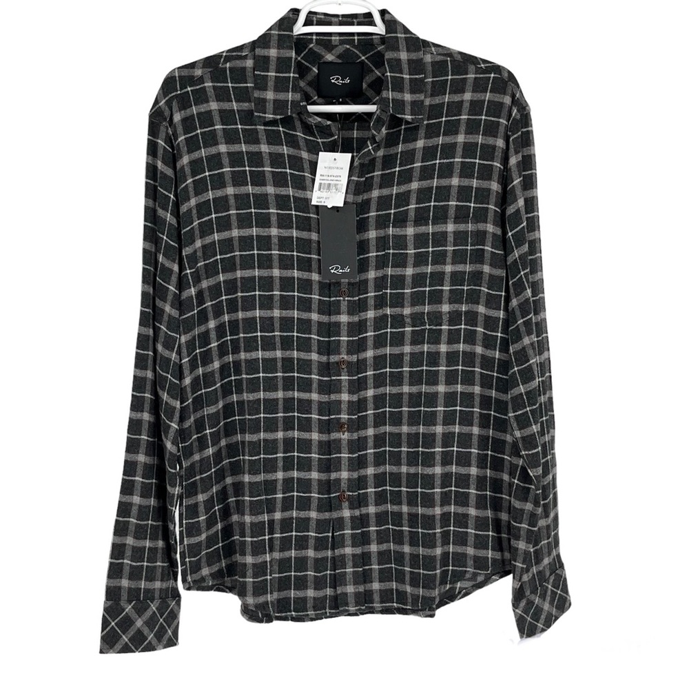 RAILS NWT MEN’S LENNOX BRUSHED REGULAR FIT PLAID LONG SLEEVE BUTTON DOWN SHIRT - Picture 3 of 16